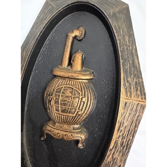 Coffee Grinder Dart Ind Wall Hangings Vtg 1970s Copper Look Plastic 12" Set of 2 - Picture 4 of 12